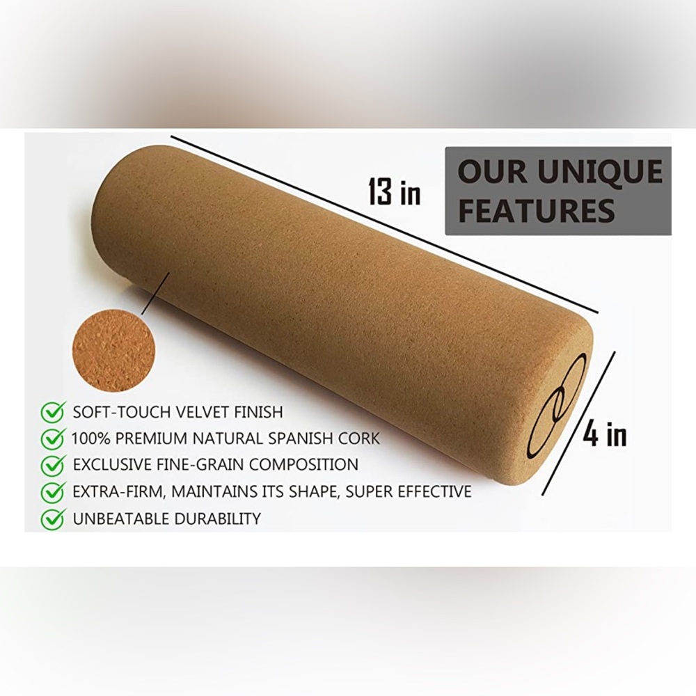 Orbsoul Natural Cork Massage Roller - Picture 3 of 6